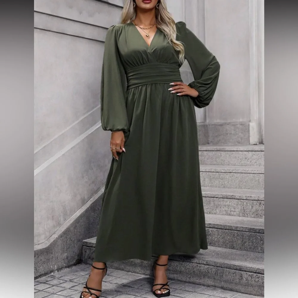 Elegant Dusty Pink Maxi Dress